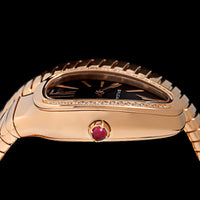 Rose Gold Pre-Owned Bvlgari Serpenti Tubogas, Estate Watch