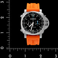 Stainless Steel Pre-Owned Panerai Luminor Chrono Estate Watch