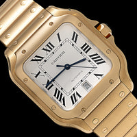 Yellow Gold Pre-Owned Cartier Santos Estate Watch