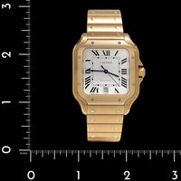 Yellow Gold Pre-Owned Cartier Santos Estate Watch