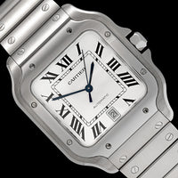 Stainless Steel Pre-Owned Cartier Santos Estate Watch