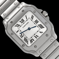 Stainless Steel Pre-Owned Cartier Santos Estate Watch