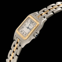 Stainless Steel Yellow Gold Pre-Owned Cartier Panthere, "One Row" Estate Watch