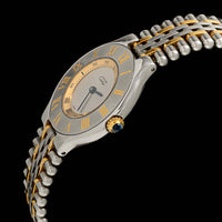 Stainless Steel Yellow Gold Pre-Owned Cartier Must de Cartier Estate Watch