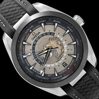 Titanium Pre-Owned Omega Seamaster Aqua Terra World Timer Estate Watch