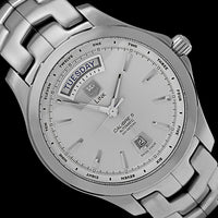 Stainless Steel Pre-Owned TAG Heuer Link, Calibre 5 day-date Estate Watch