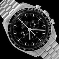 Stainless Steel Pre-Owned Omega Speedmaster Moonwatch, Hesalite Estate Watch