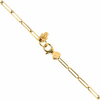 14K Yellow Gold Round Wire Small Oval Chain