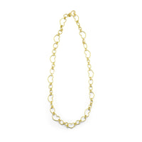 Christina Alexiou 18K Yellow Gold Heart Chain Link Necklace