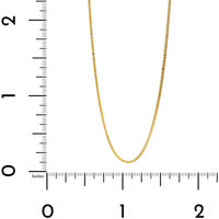 14K Yellow Gold .75mm Box Chain Necklace