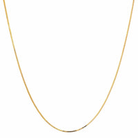14K Yellow Gold Mirror Box Chain