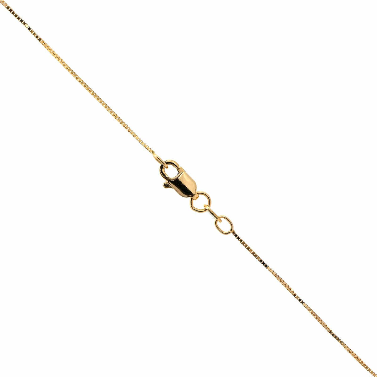 14K Yellow Gold Mirror Box Chain