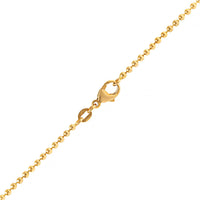 14K Yellow Gold 2.2mm Bead Chain Necklace