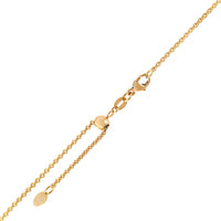 18K Yellow Gold 1.6mm Round Cable Chain Necklace