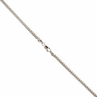 14K White Gold 18" Oval Curb Chain