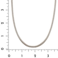 14K White Gold 18" Oval Curb Chain