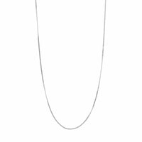 14K White Gold 18" Micro Curb Chain