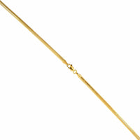14K Yellow Gold Oval Snake Chain Necklace