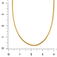 14K Yellow Gold Oval Snake Chain Necklace