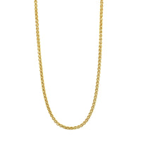 18K Yellow Gold Wheat Chain Necklace