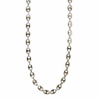 Sterling Silver Puffed Mariner Chain