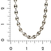 Sterling Silver Puffed Mariner Chain