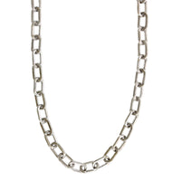 Sterling Silver Squared Paperclip Chain
