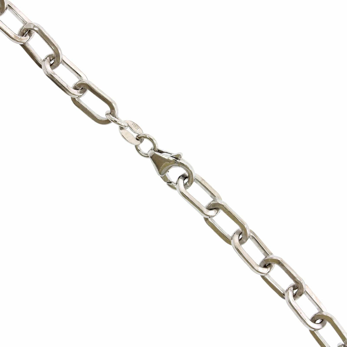Sterling Silver Squared Paperclip Chain