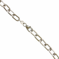 Sterling Silver Squared Paperclip Chain