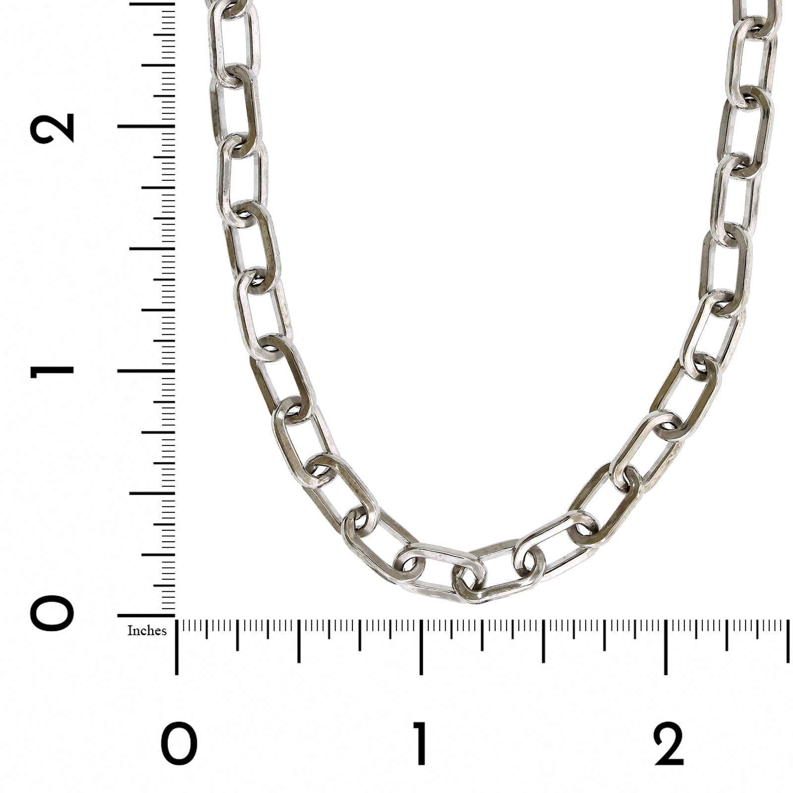 Sterling Silver Squared Paperclip Chain