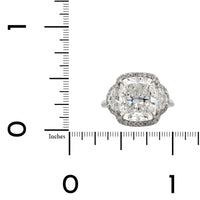 Platinum Cushion Cut Diamond Engagement Ring