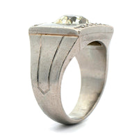 Eclat Jewels Platinum Cushion Cut Diamond Ring