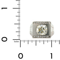 Eclat Jewels Platinum Cushion Cut Diamond Ring