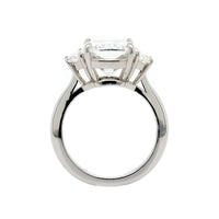 Platinum Cushion Cut Diamond Engagement Ring
