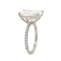 Platinum Cushion Cut Diamond Engagement Ring