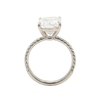 Platinum Cushion Cut Diamond Engagement Ring
