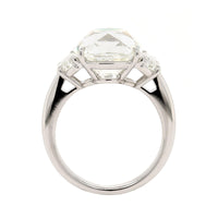 Platinum Cushion and Cadillac Cut Diamond Ring