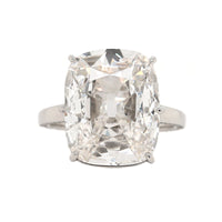 Eclat Jewels Platinum Cushion Cut Diamond Ring