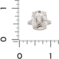 Eclat Jewels Platinum Cushion Cut Diamond Ring