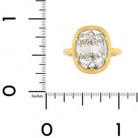 18K Yellow Gold Old Mine Cut Diamond Ring