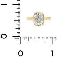 18K Yellow Gold Old Mine Cut Diamond Ring