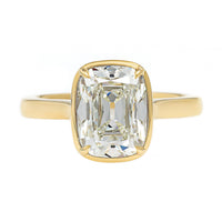 18K Yellow Gold Old Mine Cut Diamond Ring