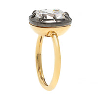 18K Yellow Gold Georgian Set Old Mine Cut Diamond Ring