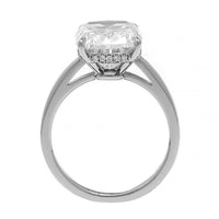 Platinum Cushion Cut Diamond Engagement Ring