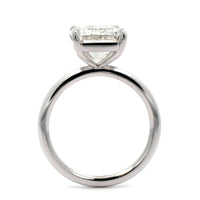 Platinum Emerald Cut Diamond Engagement Ring