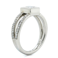 Platinum Princess Cut Diamond Engagement Ring