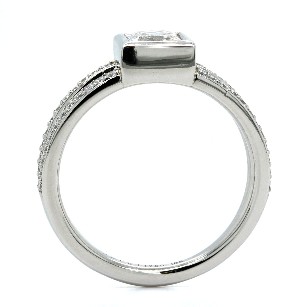 Platinum Princess Cut Diamond Engagement Ring
