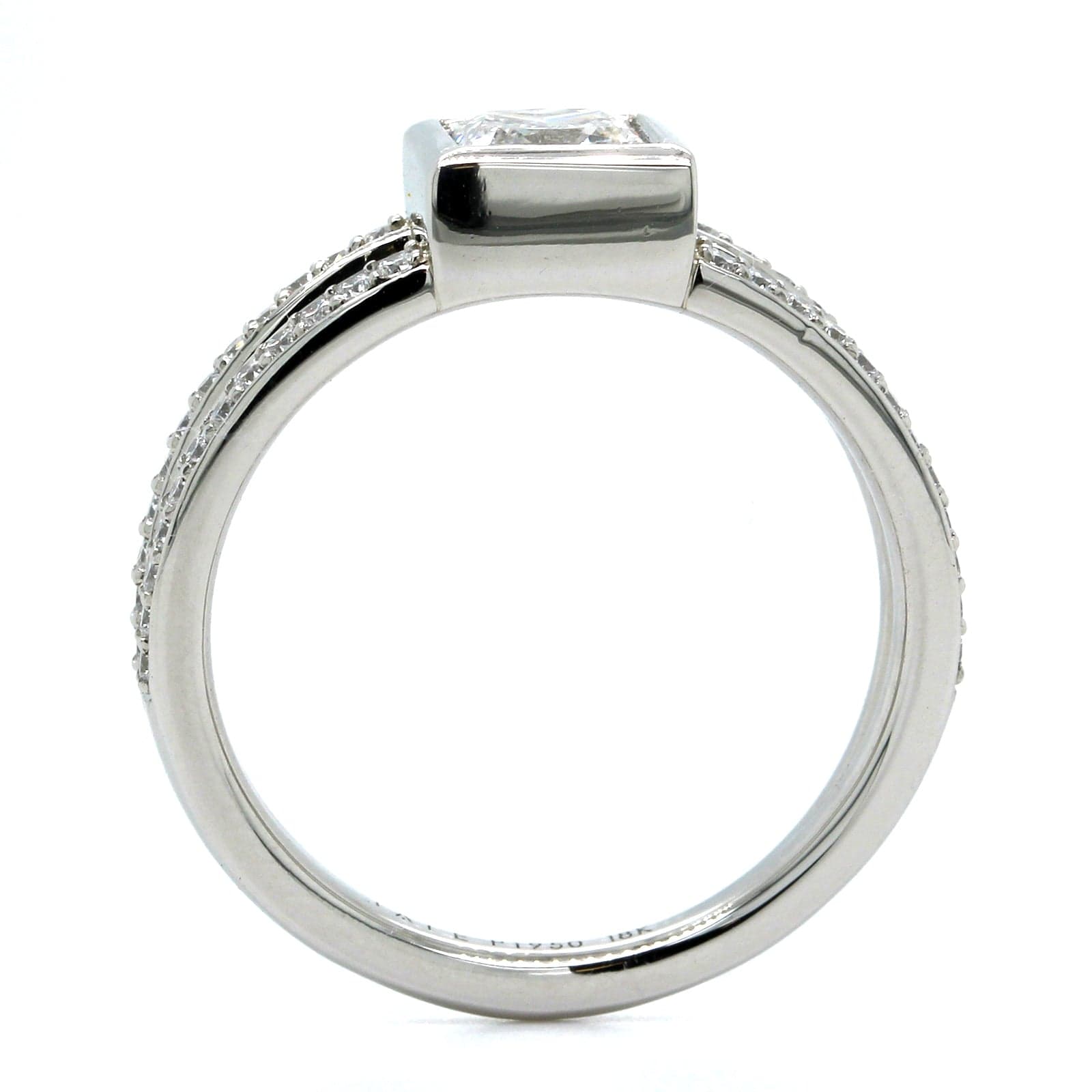 Platinum Princess Cut Diamond Engagement Ring