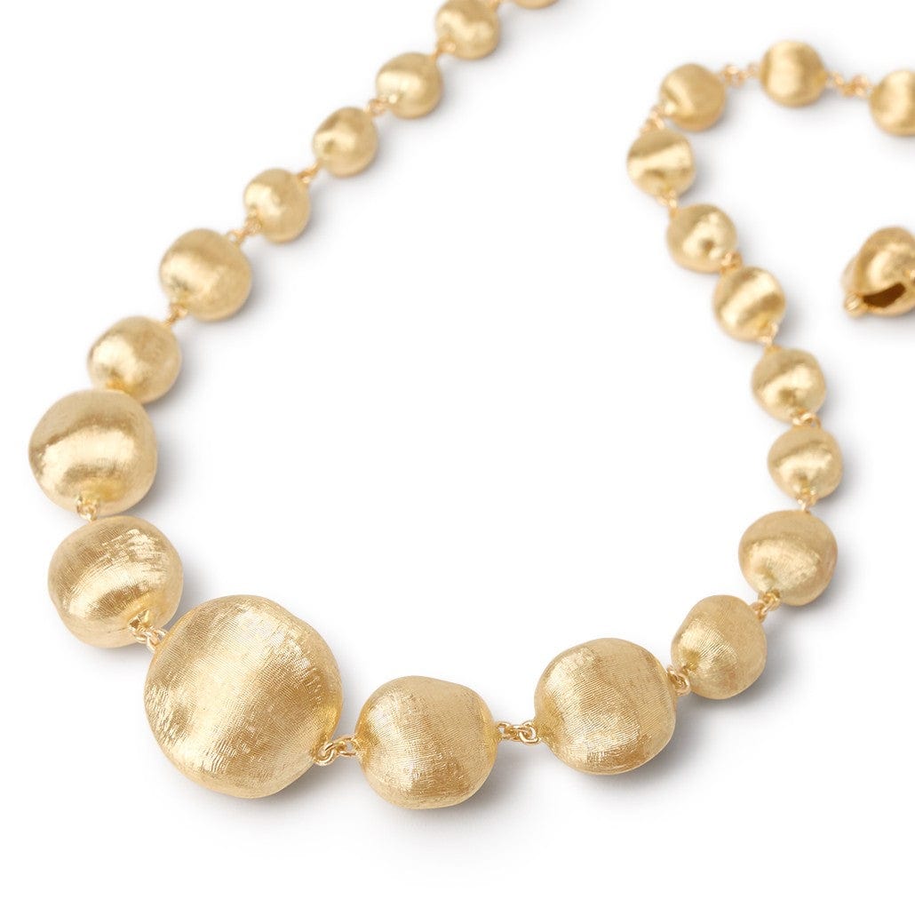 Marco Bicego 18K Yellow Gold Africa Graduated Bead Necklace