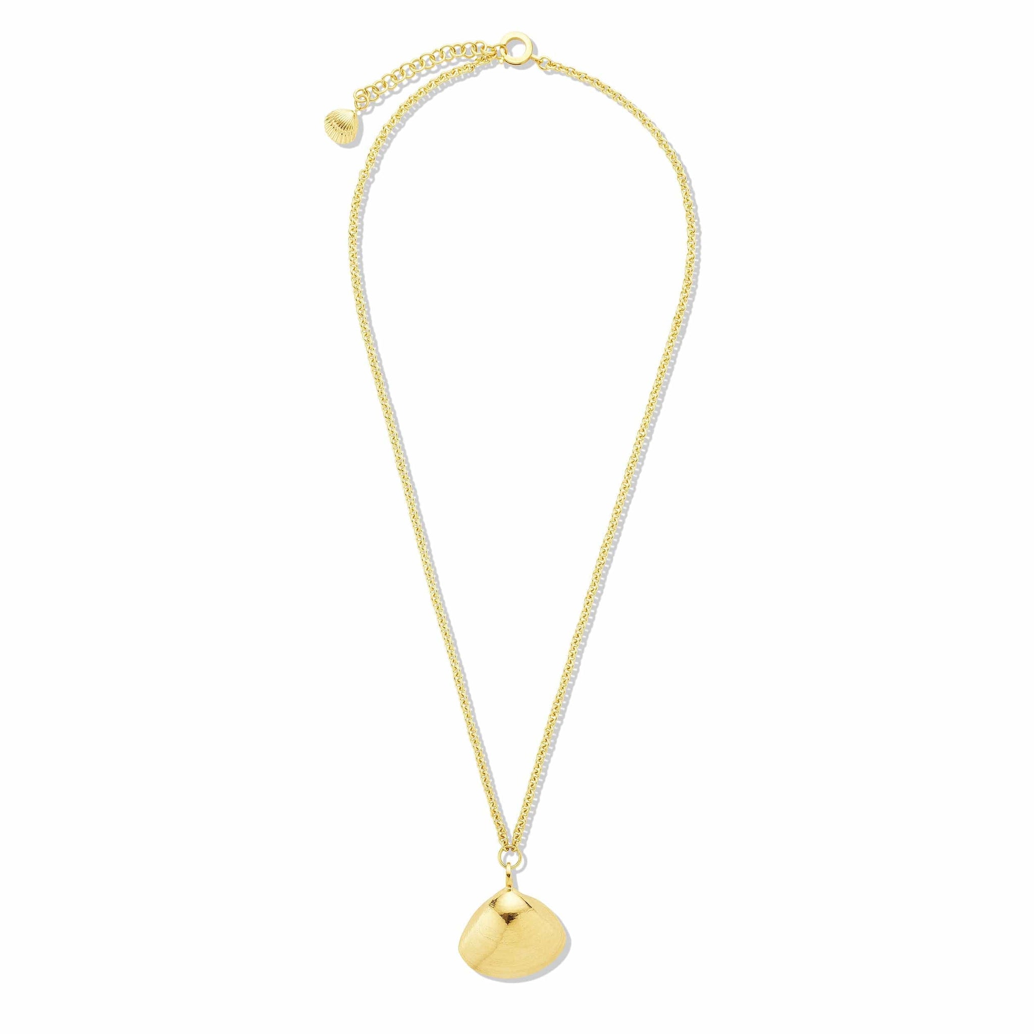 18K Yellow Gold Shell Necklace